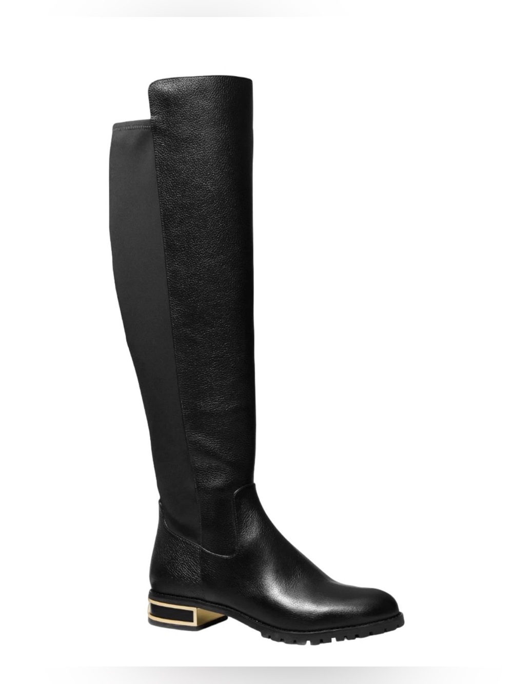 Micheal Kors Alicia Faux Leather Over-the-Knee Boot in Black size 6